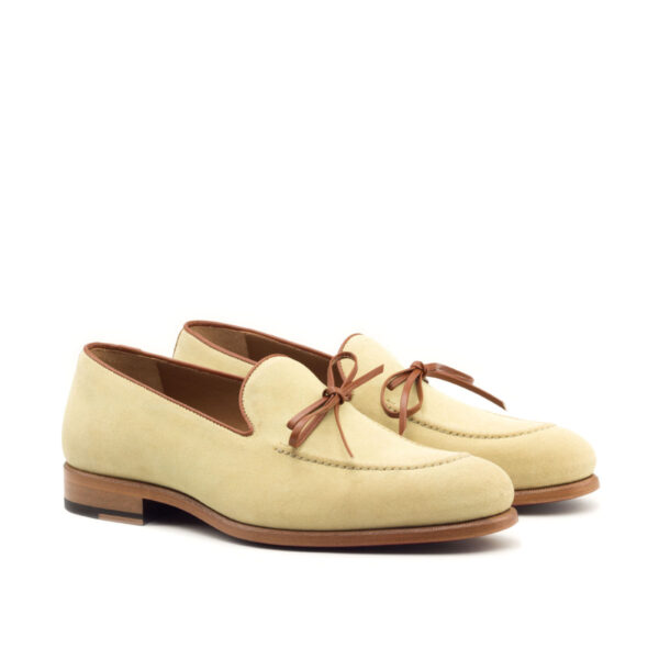 Sand & Cognac Lux Suede Loafer