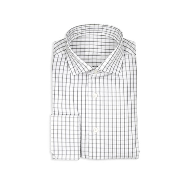 Gray Check Poplin