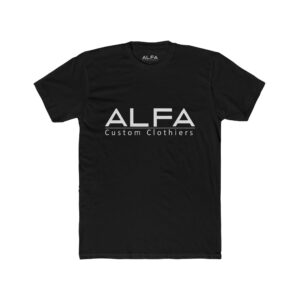 ALFA Custom Clothiers - Black Cotton Crew Tee