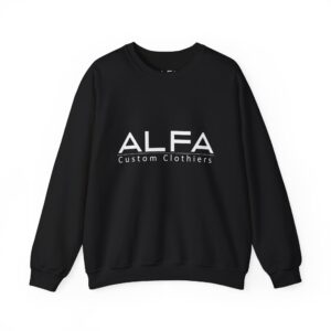 ALFA Clothiers Signature White Logo Sweatshirt
